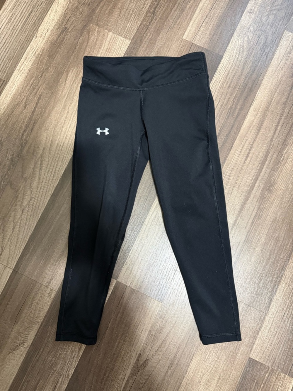Under Armour Kids Black Performance Leggings with Logo